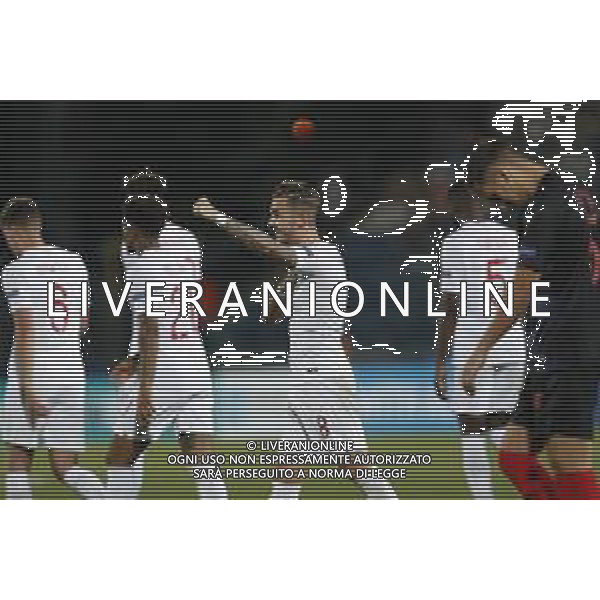 UEFA - Campionato Europeo Under 21 Italia 2019 gruppo C 24/06/2019 Croazia - Inghilterra nella foto: Esultanza dopo il gol di Maddison James (England) James(England) ©Claudio Zamagni/Agenzia Aldo Liverani Maddison James(England) celebrates after scoring a goal during UEFA Championship Under 21 Italy 2019 group C match between Croatia and England at San Marino Olympic Stadium on June 24 2019. photo credit by Claudio Zamagni/Aldo Liverani Photo Agency / AGENZIA ALDO LIVERANI SAS