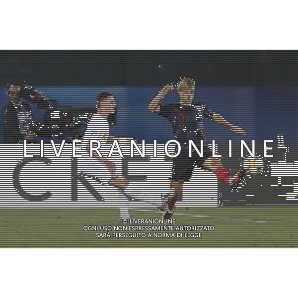 UEFA - Campionato Europeo Under 21 Italia 2019 gruppo C 24/06/2019 Croazia - Inghilterra nella foto: Majer Lovro (Croatia U21) Foden Phil(England) ©Claudio Zamagni/Agenzia Aldo Liverani Majer Lovro (Croatia U21) Foden Phil(England) during UEFA Championship Under 21 Italy 2019 group C match between Croatia and England at San Marino Olympic Stadium on June 24 2019. photo credit by Claudio Zamagni/Aldo Liverani Photo Agency
