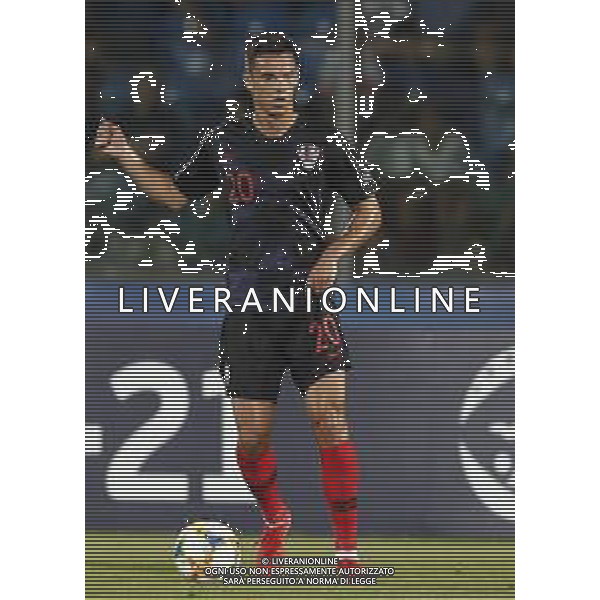 UEFA - Campionato Europeo Under 21 Italia 2019 gruppo C 24/06/2019 Croazia - Inghilterra nella foto: Moro Nikola (Croatia U21) ©Claudio Zamagni/Agenzia Aldo Liverani Moro Nikola (Croatia U21) during UEFA Championship Under 21 Italy 2019 group C match between Croatia and England at San Marino Olympic Stadium on June 24 2019. photo credit by Claudio Zamagni/Aldo Liverani Photo Agency