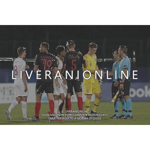 UEFA - Campionato Europeo Under 21 Italia 2019 gruppo C 24/06/2019 Croazia - Inghilterra nella foto: la fine del match ©Claudio Zamagni/Agenzia Aldo Liverani the end of the match during UEFA Championship Under 21 Italy 2019 group C match between Croatia and England at San Marino Olympic Stadium on June 24 2019. photo credit by Claudio Zamagni/Aldo Liverani Photo Agency