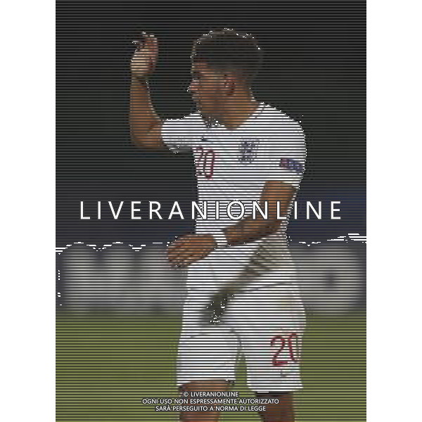 UEFA - Campionato Europeo Under 21 Italia 2019 gruppo C 24/06/2019 Croazia - Inghilterra nella foto: Gibbs-White(England) ©Claudio Zamagni/Agenzia Aldo Liverani Gibbs-White(England) during UEFA Championship Under 21 Italy 2019 group C match between Croatia and England at San Marino Olympic Stadium on June 24 2019. photo credit by Claudio Zamagni/Aldo Liverani Photo Agency