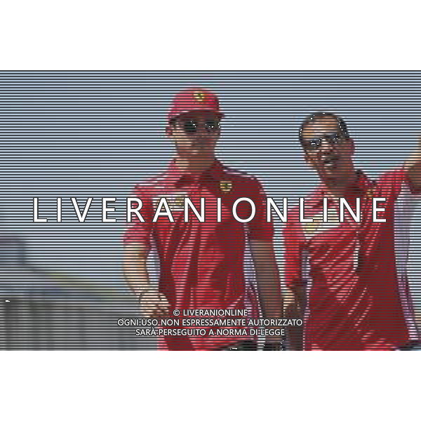 Charles Leclerc (MON) Ferrari walks the circuit with Jock Clear (GBR) Ferrari Engineering Director. 27.06.2019. Formula 1 World Championship, Rd 9, Austrian Grand Prix, Spielberg, Austria, Preparation Day. AG ALDO LIVERANI SAS-ONLY ITALY