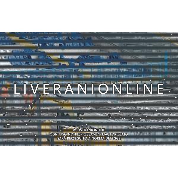 stadio Rigamonti lavori, Brescia12 giugno 2019. Ph Fotolive Filippo Venezia/ AGENZIA ALDO LIVERANI SAS - Ristrutturazione e riqualificazione dello Stadio Rigamonti di Brescia