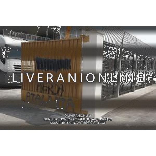 scritte sul cancello dello stadio appena verniciato.Brescia 26 giugno 2019. Ph Fotolive Fabrizio Cattina/ AGENZIA ALDO LIVERANI SAS - Ristrutturazione e riqualificazione dello Stadio Rigamonti di Brescia