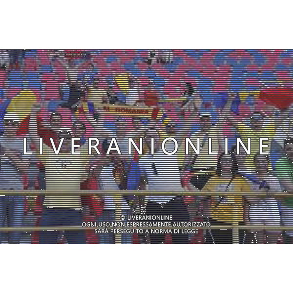 UEFA - Campionato Europeo Under 21 Italia 2019 27/06/2019 Semifinale Germania - Romania. nella foto: Tifosi della Romania ©Claudio Zamagni/Agenzia Aldo Liverani supporters of Romania during semifinal UEFA Championship Under 21 Italy 2019 match between Germany and Romania at Renato Dall\'Ara Stadium on June 27 2019. photo credit by Claudio Zamagni/Aldo Liverani Photo Agency/ AGENZIA ALDO LIVERANI SAS