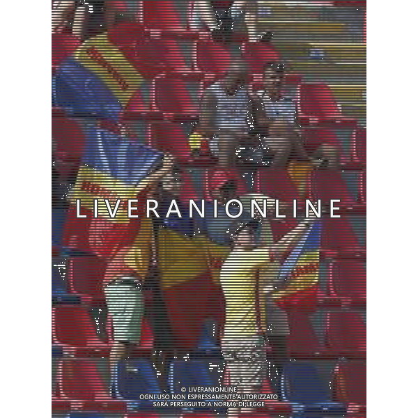 UEFA - Campionato Europeo Under 21 Italia 2019 27/06/2019 Semifinale Germania - Romania. nella foto: Tifosi della Romania ©Claudio Zamagni/Agenzia Aldo Liverani supporters of Romania during semifinal UEFA Championship Under 21 Italy 2019 match between Germany and Romania at Renato Dall\'Ara Stadium on June 27 2019. photo credit by Claudio Zamagni/Aldo Liverani Photo Agency/ AGENZIA ALDO LIVERANI SAS