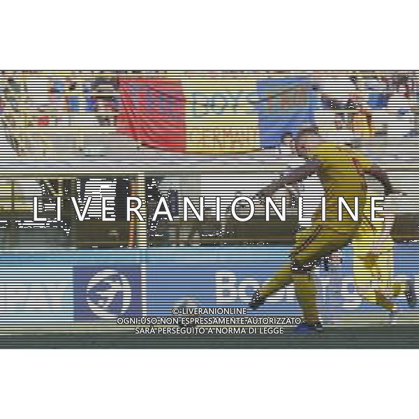 UEFA - Campionato Europeo Under 21 Italia 2019 27/06/2019 Semifinale Germania - Romania. nella foto: il primo gol su rigore di Puscas George (Romania) ©Claudio Zamagni/Agenzia Aldo Liverani goal Puscas Goerge (Romania) during semifinal UEFA Championship Under 21 Italy 2019 match between Germany and Romania at Renato Dall\'Ara Stadium on June 27 2019. photo credit by Claudio Zamagni/Aldo Liverani Photo Agency/ AGENZIA ALDO LIVERANI SAS
