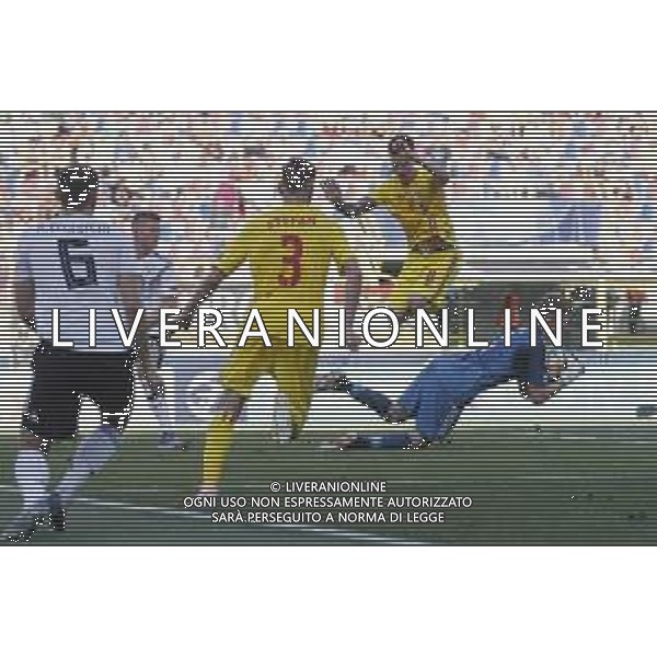 UEFA - Campionato Europeo Under 21 Italia 2019 27/06/2019 Semifinale Germania - Romania. nella foto: Man Dennis (Romania) ©Claudio Zamagni/Agenzia Aldo Liverani Man Dennis (Romania) during semifinal UEFA Championship Under 21 Italy 2019 match between Germany and Romania at Renato Dall\'Ara Stadium on June 27 2019. photo credit by Claudio Zamagni/Aldo Liverani Photo Agency/ AGENZIA ALDO LIVERANI SAS