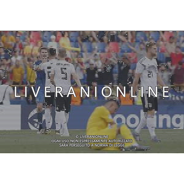 UEFA - Campionato Europeo Under 21 Italia 2019 27/06/2019 Semifinale Germania - Romania. nella foto: Esultanza finale germania ©Claudio Zamagni/Agenzia Aldo Liverani final exultation of germany during semifinal UEFA Championship Under 21 Italy 2019 match between Germany and Romania at Renato Dall\'Ara Stadium on June 27 2019. photo credit by Claudio Zamagni/Aldo Liverani Photo Agency/ AGENZIA ALDO LIVERANI SAS