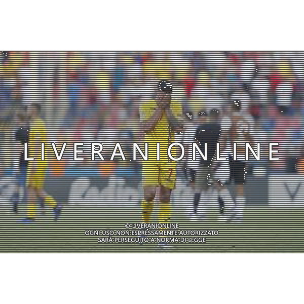 UEFA - Campionato Europeo Under 21 Italia 2019 27/06/2019 Semifinale Germania - Romania. nella foto: delusione Coman Floriel (Romania) ©Claudio Zamagni/Agenzia Aldo Liverani delusion of Coman Floriel (Romania)during semifinal UEFA Championship Under 21 Italy 2019 match between Germany and Romania at Renato Dall\'Ara Stadium on June 27 2019. photo credit by Claudio Zamagni/Aldo Liverani Photo Agency/ AGENZIA ALDO LIVERANI SAS