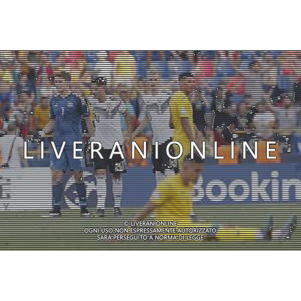 UEFA - Campionato Europeo Under 21 Italia 2019 27/06/2019 Semifinale Germania - Romania. nella foto: Esultanza finale germania ©Claudio Zamagni/Agenzia Aldo Liverani final exultation of germany during semifinal UEFA Championship Under 21 Italy 2019 match between Germany and Romania at Renato Dall\'Ara Stadium on June 27 2019. photo credit by Claudio Zamagni/Aldo Liverani Photo Agency/ AGENZIA ALDO LIVERANI SAS