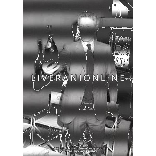 1981 MILANO-PRESENTAZIONE DEL NUOVO CANALE TELEVISIVO RETEQUATTRO NELLA FOTO CARLO CARACCIOLO AG ALDO LIVERANI SAS