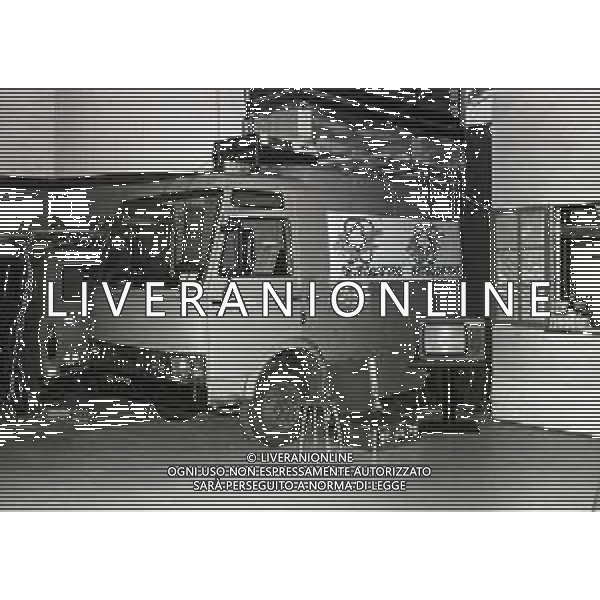 1981 MILANO-PRESENTAZIONE DEL NUOVO CANALE TELEVISIVO RETEQUATTRO NELLA FOTO CAMION RETE QUATTRO AG ALDO LIVERANI SAS