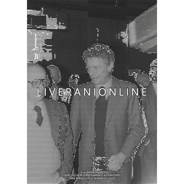 1981 MILANO-PRESENTAZIONE DEL NUOVO CANALE TELEVISIVO RETEQUATTRO NELLA FOTO CARLO CARACCIOLO AG ALDO LIVERANI SAS