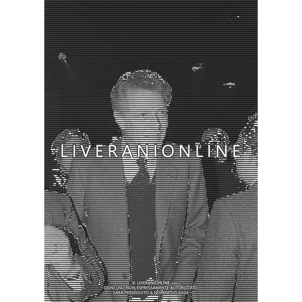 1981 MILANO-PRESENTAZIONE DEL NUOVO CANALE TELEVISIVO RETEQUATTRO NELLA FOTO CARLO CARACCIOLO AG ALDO LIVERANI SAS