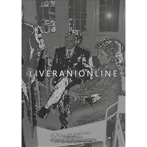 1981 MILANO-PRESENTAZIONE DEL NUOVO CANALE TELEVISIVO RETEQUATTRO NELLA FOTO MARIO FORMENTON  AG ALDO LIVERANI SAS 
