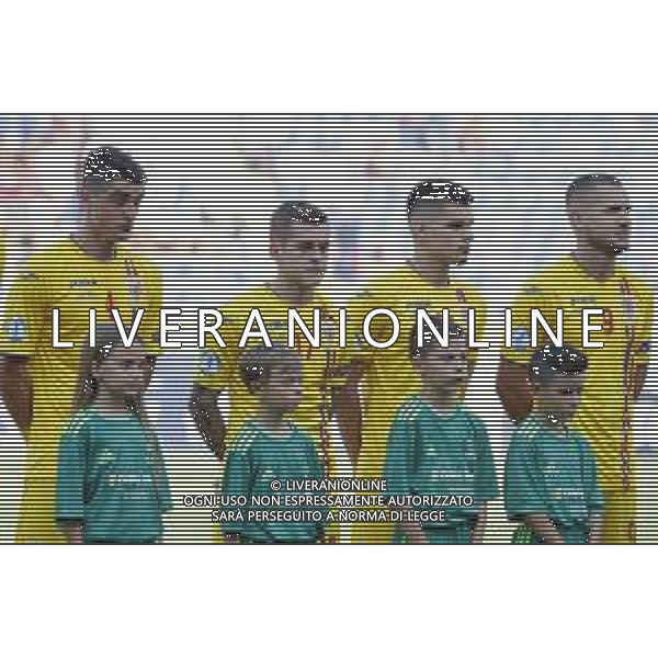 UEFA - Campionato Europeo Under 21 Italia 2019 27/06/2019 Semifinale Germania - Romania. nella foto: Pascanu Alexandru (Romania) Cicaldau Alexandru (Romania) Hagi Ianis (Romania) Puscas Goerge (Romania) ©Claudio Zamagni/Agenzia Aldo Liverani during semifinal UEFA Championship Under 21 Italy 2019 match between Germany and Romania at Renato Dall\'Ara Stadium on June 27 2019. photo credit by Claudio Zamagni/Aldo Liverani Photo Agency