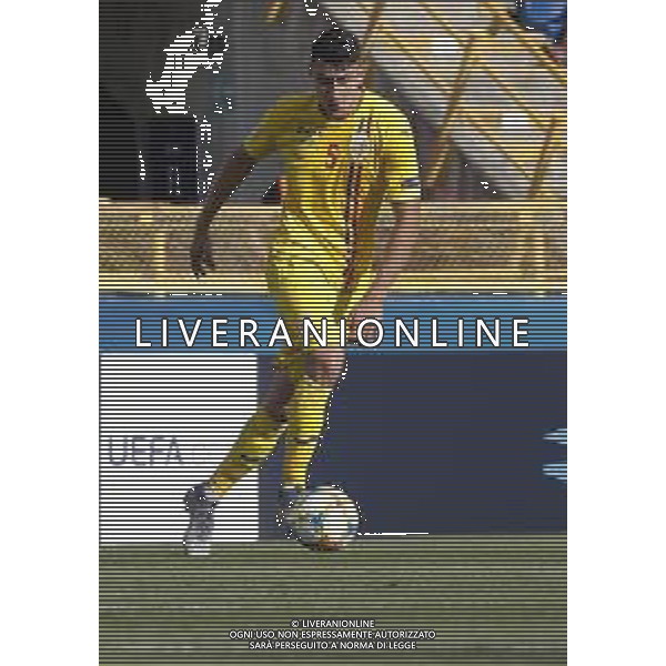 UEFA - Campionato Europeo Under 21 Italia 2019 27/06/2019 Semifinale Germania - Romania. nella foto: Nedelcearu Ionut (Romania) ©Claudio Zamagni/Agenzia Aldo Liverani Nedelcearu Ionut (Romania) during semifinal UEFA Championship Under 21 Italy 2019 match between Germany and Romania at Renato Dall\'Ara Stadium on June 27 2019. photo credit by Claudio Zamagni/Aldo Liverani Photo Agency