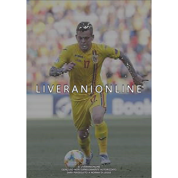 UEFA - Campionato Europeo Under 21 Italia 2019 27/06/2019 Semifinale Germania - Romania. nella foto: Cicaldau Alexandru (Romania) ©Claudio Zamagni/Agenzia Aldo Liverani Cicaldau Alexandru (Romania) during semifinal UEFA Championship Under 21 Italy 2019 match between Germany and Romania at Renato Dall\'Ara Stadium on June 27 2019. photo credit by Claudio Zamagni/Aldo Liverani Photo Agency