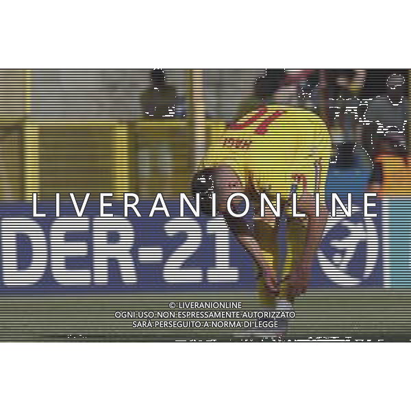 UEFA - Campionato Europeo Under 21 Italia 2019 27/06/2019 Semifinale Germania - Romania. nella foto: Hagi Ianis (Romania) ©Claudio Zamagni/Agenzia Aldo Liverani Hagi Ianis (Romania) during semifinal UEFA Championship Under 21 Italy 2019 match between Germany and Romania at Renato Dall\'Ara Stadium on June 27 2019. photo credit by Claudio Zamagni/Aldo Liverani Photo Agency