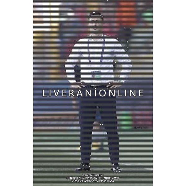 UEFA - Campionato Europeo Under 21 Italia 2019 27/06/2019 Semifinale Germania - Romania. nella foto: Mister Matei Mirel Radoi (Romania) ©Claudio Zamagni/Agenzia Aldo Liverani Mister Matei Mirel Radoi (Romania) during semifinal UEFA Championship Under 21 Italy 2019 Mister Matei Mirel Radoi (Romania)match between Germany and Romania at Renato Dall\'Ara Stadium on June 27 2019. photo credit by Claudio Zamagni/Aldo Liverani Photo Agency