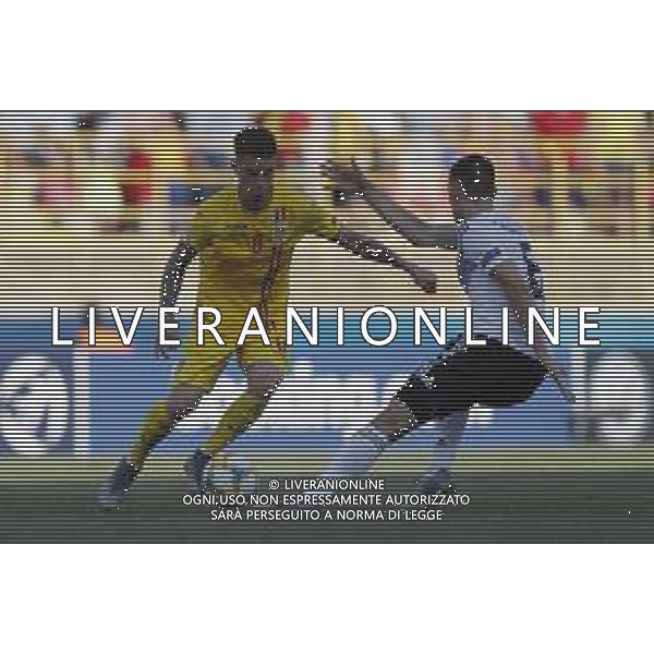 UEFA - Campionato Europeo Under 21 Italia 2019 27/06/2019 Semifinale Germania - Romania. nella foto: Man Dennis (Romania) Dahoud Mahmoud (Germany) ©Claudio Zamagni/Agenzia Aldo Liverani Man Dennis (Romania) Dahoud Mahmoud (Germany) during semifinal UEFA Championship Under 21 Italy 2019 match between Germany and Romania at Renato Dall\'Ara Stadium on June 27 2019. photo credit by Claudio Zamagni/Aldo Liverani Photo Agency