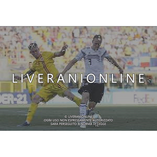 UEFA - Campionato Europeo Under 21 Italia 2019 27/06/2019 Semifinale Germania - Romania. nella foto: Man Dennis (Romania) Klostermann Lukas (Germany) ©Claudio Zamagni/Agenzia Aldo Liverani Man Dennis (Romania) Klostermann Lukas (Germany) during semifinal UEFA Championship Under 21 Italy 2019 match between Germany and Romania at Renato Dall\'Ara Stadium on June 27 2019. photo credit by Claudio Zamagni/Aldo Liverani Photo Agency