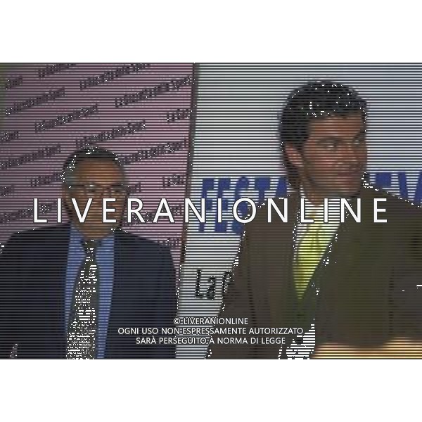 01-02-03-04-05- OTTOBRE 1997 MILANO-FESTA DELLA NEVE ORGANIZZATA DALLA GAZZETTA DELLO SPORT NELLA FOTO CANDIDO CANNAVO\' E ALBERTO TOMBA AG ALDO LIVERANI SAS
