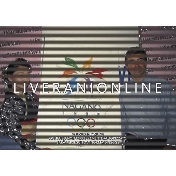 01-02-03-04-05- OTTOBRE 1997 MILANO-FESTA DELLA NEVE ORGANIZZATA DALLA GAZZETTA DELLO SPORT NELLA FOTO CHRISTIAN GHEDINA AG ALDO LIVERANI SAS