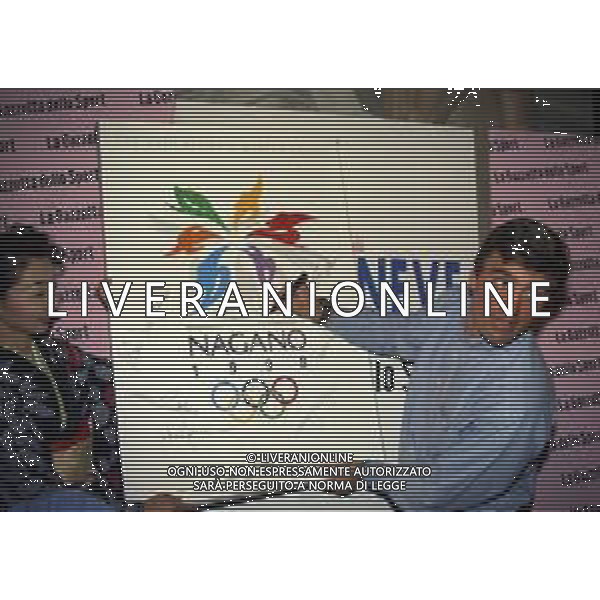 01-02-03-04-05- OTTOBRE 1997 MILANO-FESTA DELLA NEVE ORGANIZZATA DALLA GAZZETTA DELLO SPORT NELLA FOTO CHRISTIAN GHEDINA AG ALDO LIVERANI SAS