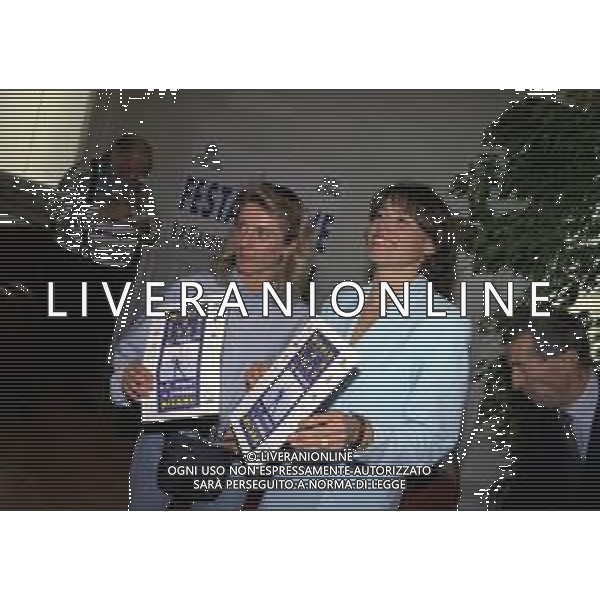 01-02-03-04-05- OTTOBRE 1997 MILANO-FESTA DELLA NEVE ORGANIZZATA DALLA GAZZETTA DELLO SPORT NELLA FOTO MANUELA DI CENTA E STEFANIA BELMONDO AG ALDO LIVERANI SAS