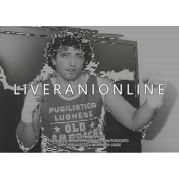 RETROSPETTIVA FRANCESCO DAMIANI PUGILE 1984 NELLA FOTO FRANCESCO DAMIANI AG ALDO LIVERANI SAS