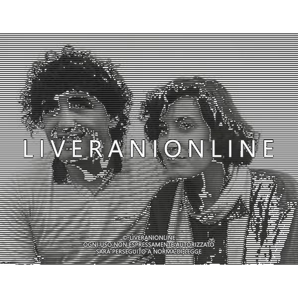 RETROSPETTIVA FRANCESCO DAMIANI PUGILE 1984 NELLA FOTO FRANCESCO DAMIANI CON LA FIDANZATA CLAUDIA GUARISE AG ALDO LIVERANI SAS