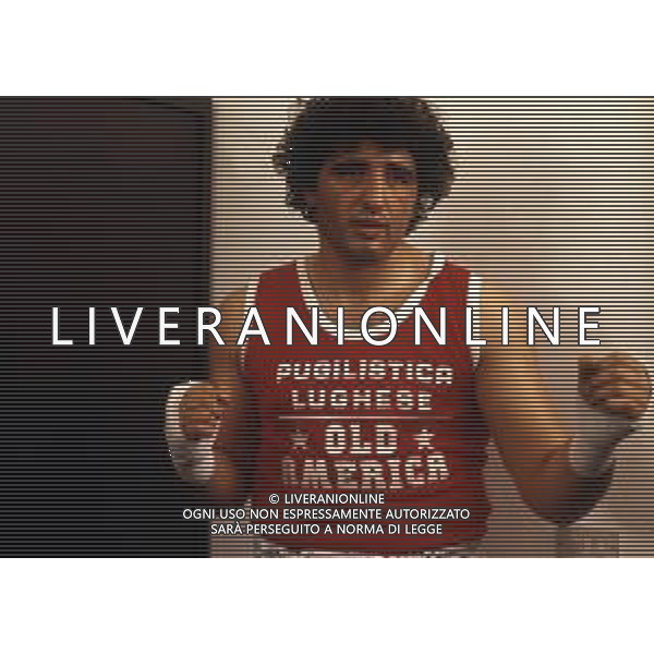 RETROSPETTIVA FRANCESCO DAMIANI PUGILE 1984 NELLA FOTO FRANCESCO DAMIANI AG ALDO LIVERANI SAS