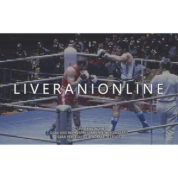 RETROSPETTIVA FRANCESCO DAMIANI PUGILE 1980 NELLA FOTO FRANCESCO DAMIANI ALLE OLIMPIADI DI MOSCA AG ALDO LIVERANI SAS