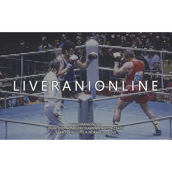 RETROSPETTIVA FRANCESCO DAMIANI PUGILE 1980 NELLA FOTO FRANCESCO DAMIANI ALLE OLIMPIADI DI MOSCA AG ALDO LIVERANI SAS