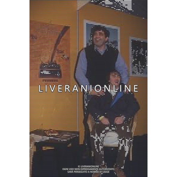 RETROSPETTIVA FRANCESCO DAMIANI PUGILE 1986 NELLA FOTO FRANCESCO DAMIANI CON VINCENZO MAENZA AG ALDO LIVERANI SAS