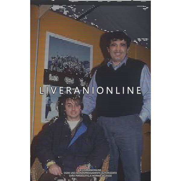 RETROSPETTIVA FRANCESCO DAMIANI PUGILE 1986 NELLA FOTO FRANCESCO DAMIANI CON VINCENZO MAENZA AG ALDO LIVERANI SAS