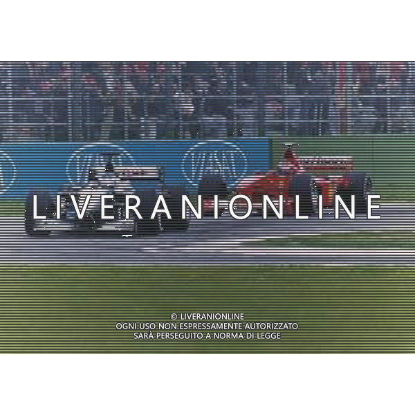 RETROSPETTIVA MIKA HAKKINEN PILOTA F1-2000 NELLA FOTO MIKA HAKKINEN E MICHAEL SCHUMACHER AG ALDO LIVERANI SAS 