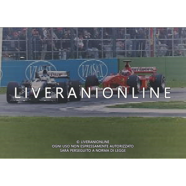 RETROSPETTIVA MIKA HAKKINEN PILOTA F1-2000 NELLA FOTO MIKA HAKKINEN E MICHAEL SCHUMACHER AG ALDO LIVERANI SAS 