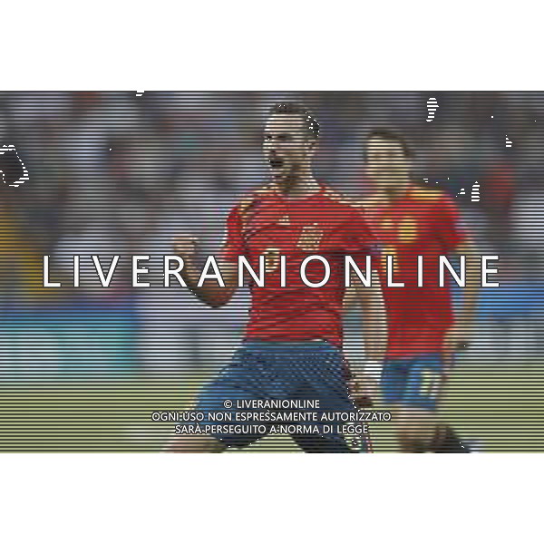 UEFA - Campionato Europeo Under 21 Italia 2019. 30/06/2019 Finale Spagna - Germania nella foto: Esultanza Fabian Ruiz (spagna) ©Claudio Zamagni/Agenzia Aldo Liverani Fabian Ruiz (spagna) celebrates after scoring a goal during UEFA Championship Under 21 Italy 2019 final match between Spain and Germany at Dacia Arena Stadium on June 30 2019. photo credit by Claudio Zamagni/Aldo Liverani Photo Agency