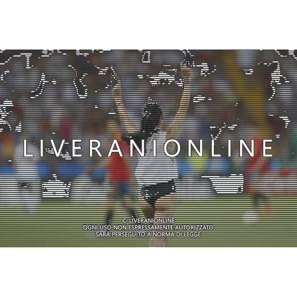 UEFA - Campionato Europeo Under 21 Italia 2019. 30/06/2019 Finale Spagna - Germania nella foto: una ragazza in campo ©Claudio Zamagni/Agenzia Aldo Liverani a girl on the field during UEFA Championship Under 21 Italy 2019 final match between Spain and Germany at Dacia Arena Stadium on June 30 2019. photo credit by Claudio Zamagni/Aldo Liverani Photo Agency