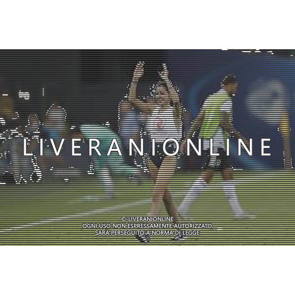 UEFA - Campionato Europeo Under 21 Italia 2019. 30/06/2019 Finale Spagna - Germania nella foto: una ragazza in campo ©Claudio Zamagni/Agenzia Aldo Liverani a girl on the field during UEFA Championship Under 21 Italy 2019 final match between Spain and Germany at Dacia Arena Stadium on June 30 2019. photo credit by Claudio Zamagni/Aldo Liverani Photo Agency
