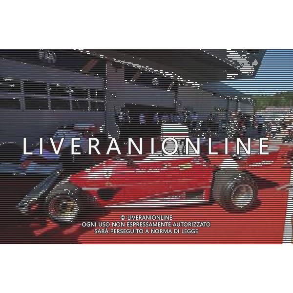 A Ferrari and McLaren raced by Niki Lauda in parc ferme. 30.06.2019 Formula 1 World Championship, Rd 9, Austrian Grand Prix, Spielberg, Austria, Race Day. AG ALDO LIVERANI SA-ONLY ITALY