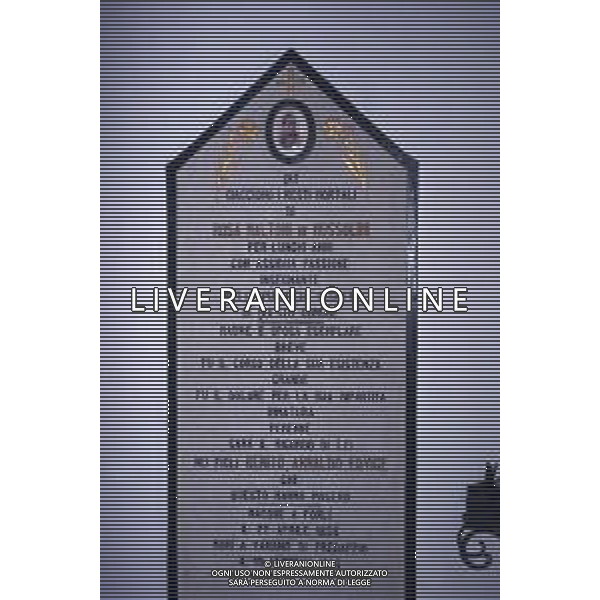 PREDAPPIO - CIMITERO DI SAN CASSIANO CRIPTA TOMBA DELLA FAMIGLIA MUSSOLINI AG ALDO LIVERANI SAS
