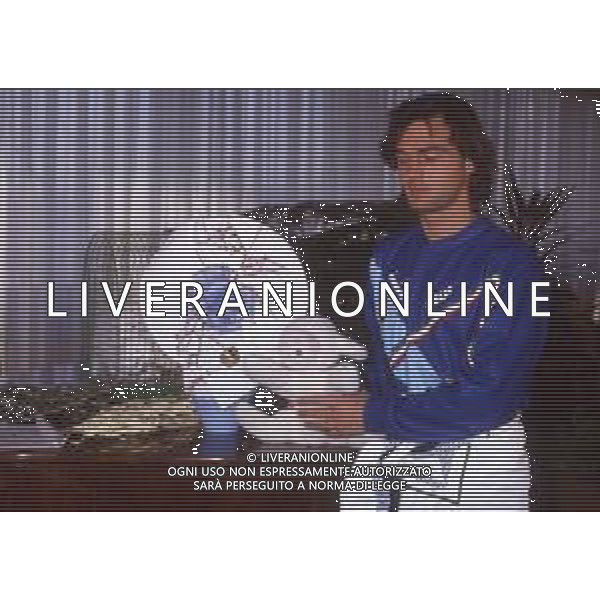 RETROSPETTIVA GIUSEPPE GIANNINI CALCIATORE NELLA FOTO GIUSEPPE GIANNINI CON LA MAGLIA DELLA NAZIONALE ITALIANA AG ALDO LIVERANI SAS
