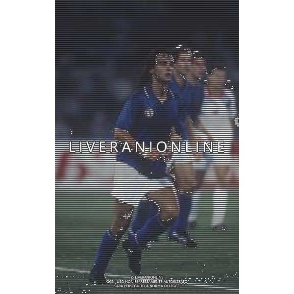 RETROSPETTIVA GIUSEPPE GIANNINI CALCIATORE NELLA FOTO GIUSEPPE GIANNINI CON LA MAGLIA DELLA NAZIONALE ITALIANA AG ALDO LIVERANI SAS