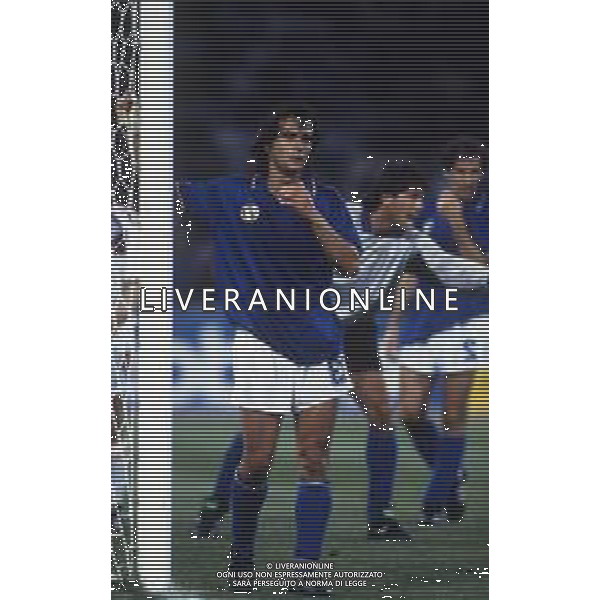 RETROSPETTIVA GIUSEPPE GIANNINI CALCIATORE NELLA FOTO GIUSEPPE GIANNINI CON LA MAGLIA DELLA NAZIONALE ITALIANA AG ALDO LIVERANI SAS