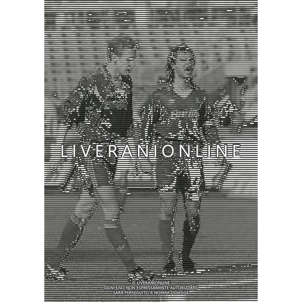 RETROSPETTIVA GIUSEPPE GIANNINI CALCIATORE NELLA FOTO GIUSEPPE GIANNINI CON LA MAGLIA DELLA ROMA CALCIO AG ALDO LIVERANI SAS