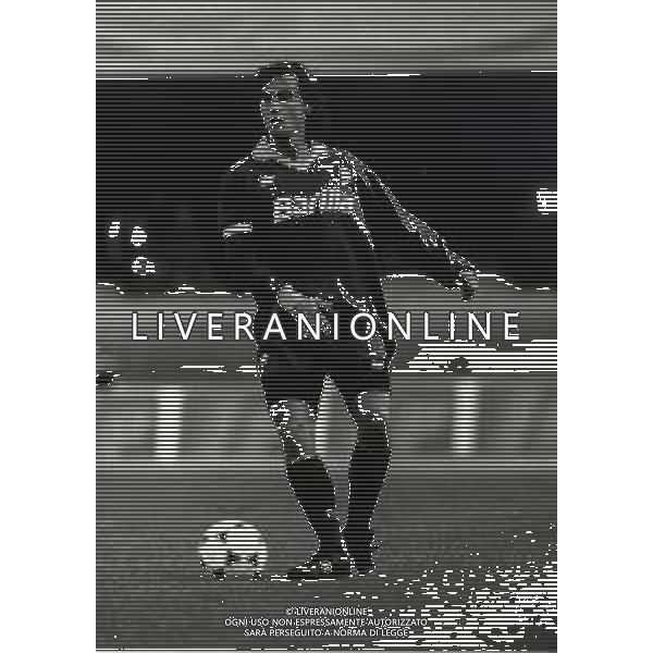 RETROSPETTIVA GIUSEPPE GIANNINI CALCIATORE NELLA FOTO GIUSEPPE GIANNINI CON LA MAGLIA DELLA ROMA CALCIO AG ALDO LIVERANI SAS